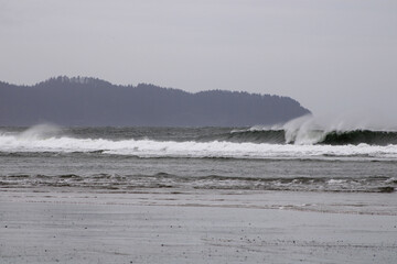 waves on the beach