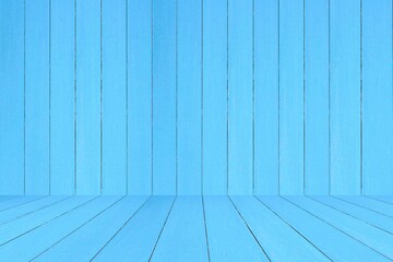 New blue vintage wooden wall texture and background seamless or a blue wooden fence