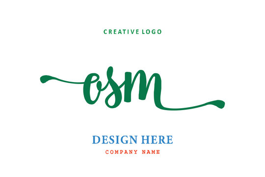 OSM lettering logo is simple, easy to understand and authoritative