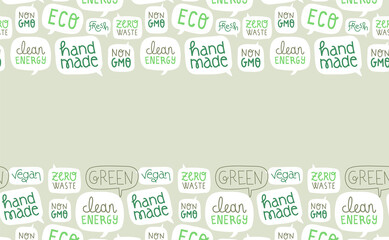 Nature care text quote lettering label background