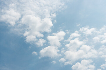 blue sky with white clouds