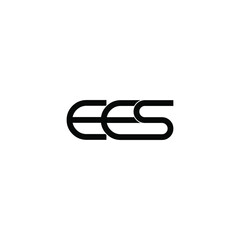 ees letter original monogram logo design