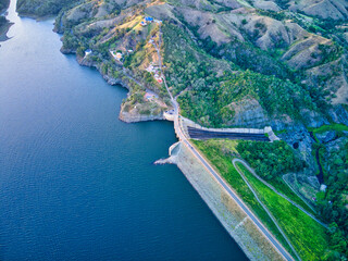 Presa de Tavera aerial view, Santiago, Dominican Republic