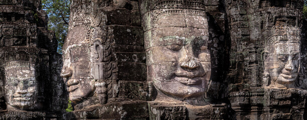 Obraz premium Bayon Wat in Angkor Thom