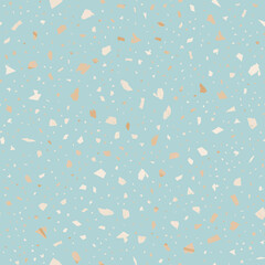 Terrazzo seamless pattern. Gentle classic flooring