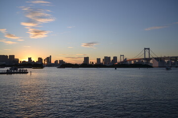 Obraz premium 夕暮れの東京