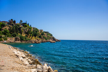 Old port in the antique center of Antalya in Turkey