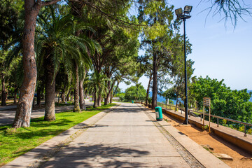 Obraz premium Observation deck at karaalioglu park in Antalya