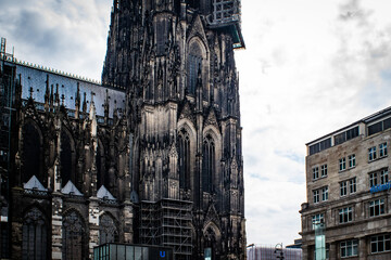 Fototapeta premium ケルン大聖堂とその周辺からの景色
