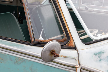 古い車のバックミラー old car rearview mirror photo