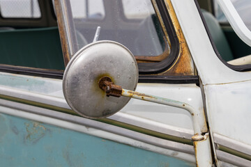 古い車のバックミラー old car rearview mirror photo