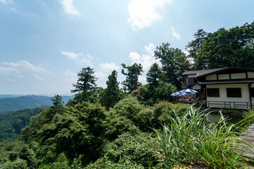 Fototapeta na wymiar 高尾山　山小屋の景色