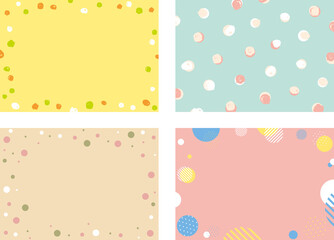 多種類ドット背景セット