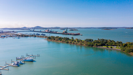 Port and Spinnaker Park with islands in background