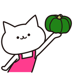 加工ok　ねこ素材No.39 かぼちゃ