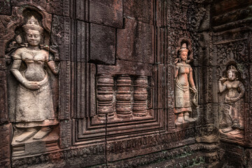 Angkor Wat stone carving