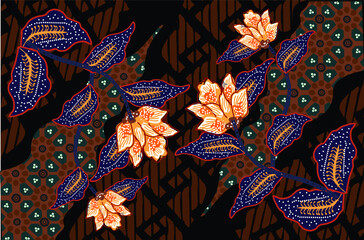 96 / 5000
Translation results
Indonesian batik motifs with flora and fauna patterns that are very distinctive and exclusive. vector EPS 10  - obrazy, fototapety, plakaty