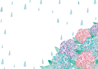 紫陽花のフレーム