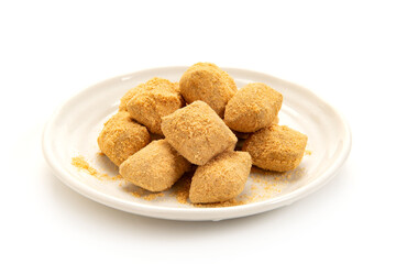 駄菓子の手作り黄粉飴