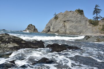 Sea Stacks Along the Pacific Coast - Rialto Beach in Olympic National Park
