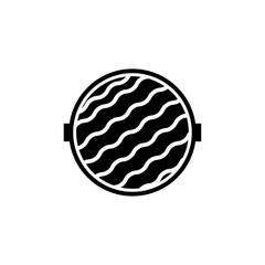 noodles icon solid style vector for your web, mobile app logo UI design