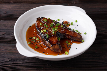 Deep Fried Mackerel with Fish Sauce