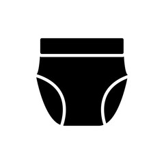 underwear icon solid style vector