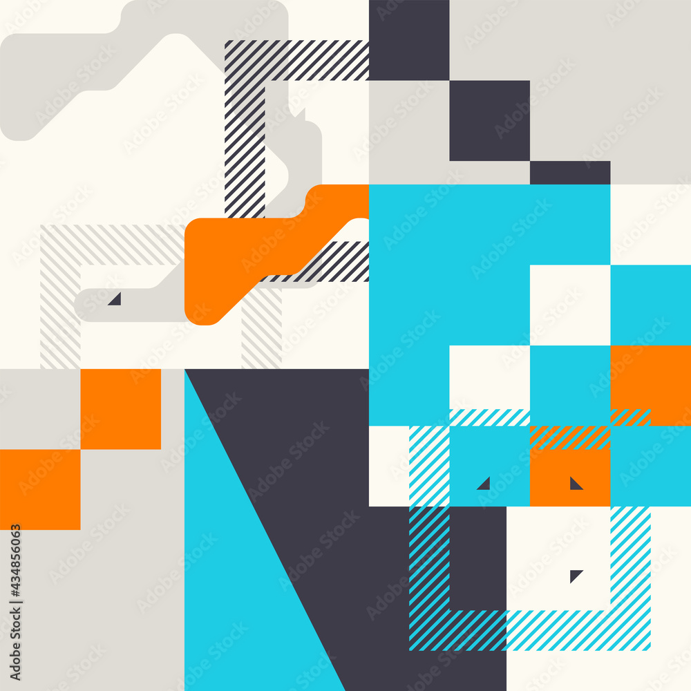 Poster digital design abstract vector pattern