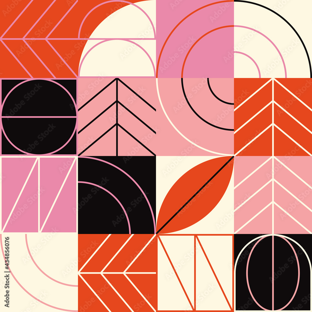 Poster digital design abstract vector pattern