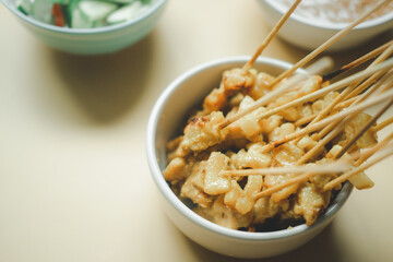 Grilled pork skewers