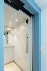 modern empty elevator interior, office