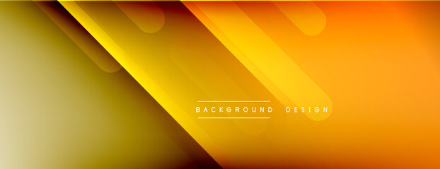 Dynamic lines abstract background. 3D shadow effects and fluid gradients. Modern overlapping forms