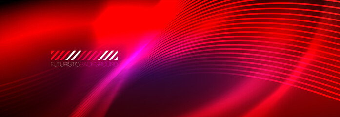 Neon dynamic beams vector abstract wallpaper background. Wallpaper background, design templates for business or technology presentations, internet posters or web brochure covers