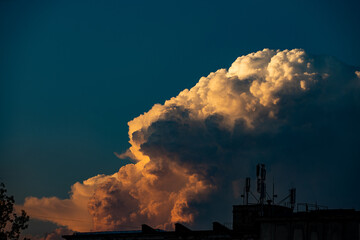 Clouds in sky of Tbilisi