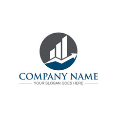 financial logo , chart logo vector