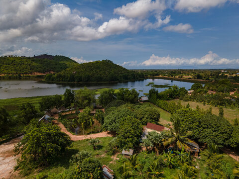Amazing aerial photography of Kampot province in Cambodia 