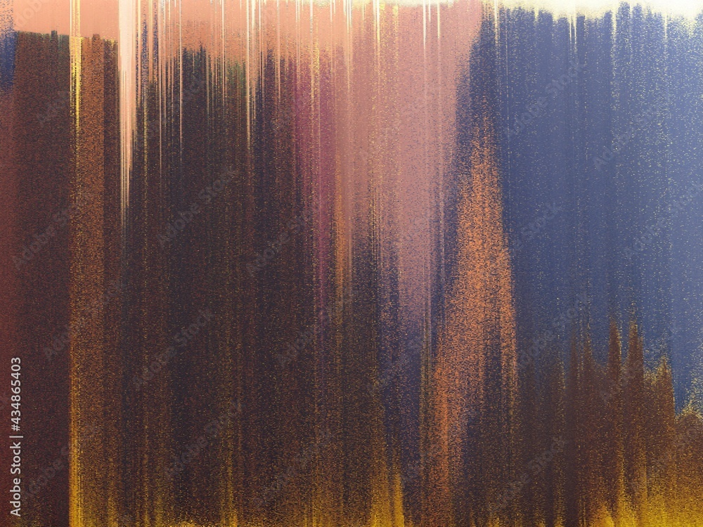 Poster modern background with dead pixel and bug, glitch and error signal. optical distortion, overlapping 