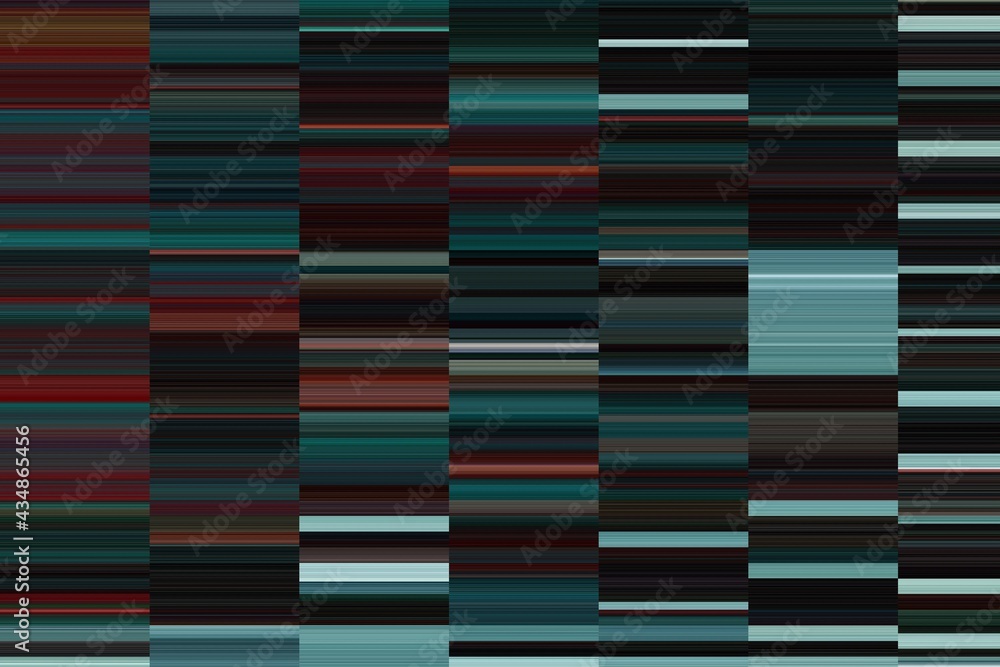Fototapete modern background with dead pixel and bug, glitch and error signal. optical distortion, overlapping 