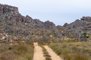 Fototapeta na wymiar Beautiful landscape of the Cederberg Mountains in the Western Cape of South Africa