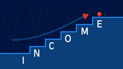 INCOME Steps and Progress Ladder Style