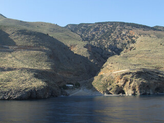 Fototapeta premium Kreta: Rückfahrt von der Samaria-Schlucht