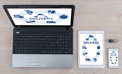 Delivery concept on different devices