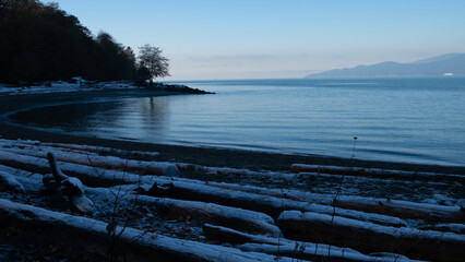 An early Winter morning on Kitsilano Beach