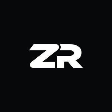 zr letter logo design