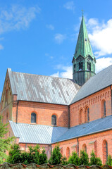 Fototapeta na wymiar Sorø Klosterkirke (monastery church) Region Sjælland (Region Zealand) Denmark