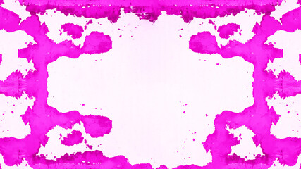 Abstract pink white painted  paper frame texture background