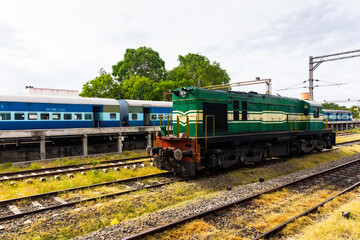 Fototapeta na wymiar Train and Train Engine