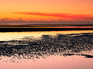 Golden Sunrise Across the Tidal Flats