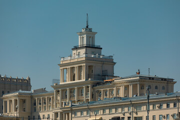 Soviet neoclassical building in Moscow