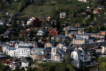 Coronavirus epidemic (COVID-19). Lockdown. Saint Gervais.